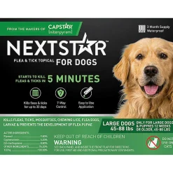 Nextstar Flea & Tick Topical for Large Dogs, 45-88 lbs