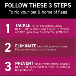 Nextstar Flea & Tick Topical for Cats & Kittens Over 3.5 lbs & 12 weeks age or older