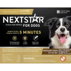 Nextstar Flea & Tick Topical for Medium Dogs, 23-44 lbs