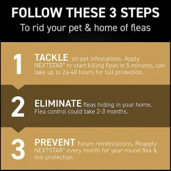 Nextstar Flea & Tick Topical for Medium Dogs, 23-44 lbs