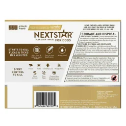 Nextstar Flea & Tick Topical for Medium Dogs, 23-44 lbs
