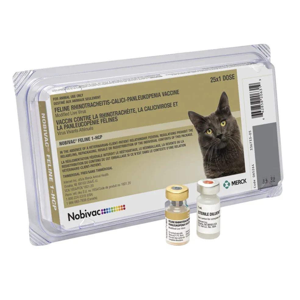 Nobivac Feline 1-HCP Vaccine for Cats, 25 Doses