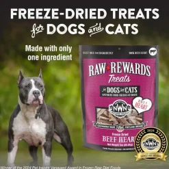 Northwest Naturals Freeze-Dried Beef Heart Treats for Dogs & Cats