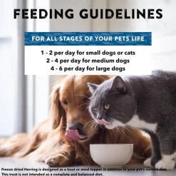 Northwest Naturals Freeze-Dried Herring Treats for Dogs & Cats (13 oz)