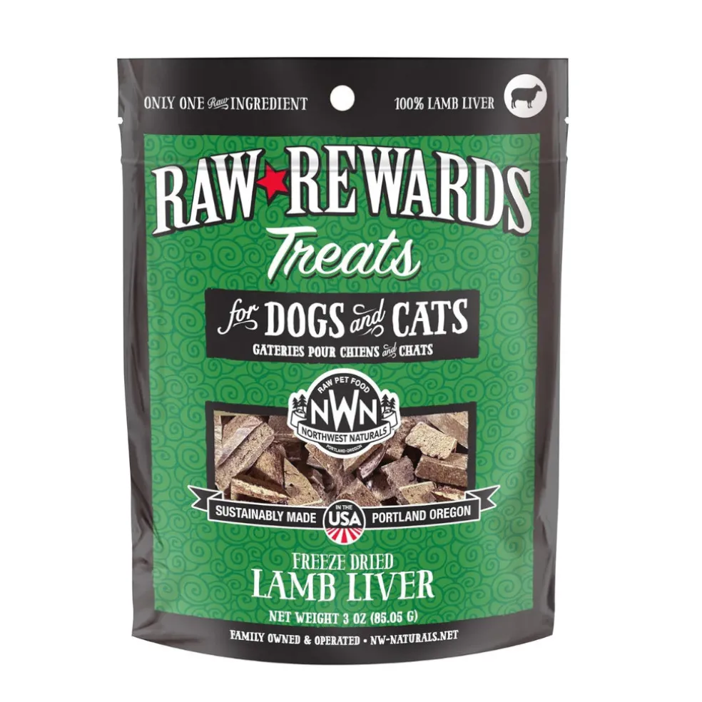 Northwest Naturals Freeze-Dried Lamb Liver Treats for Dogs & Cats (3 oz)