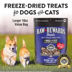 Northwest Naturals Freeze-Dried Pork Hearts Treats for Dogs & Cats