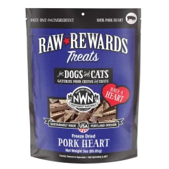 Northwest Naturals Freeze-Dried Pork Hearts Treats for Dogs & Cats