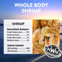 Northwest Naturals Freeze-Dried Shrimp Treats for Dogs & Cats (1 oz)