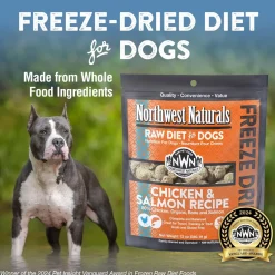 Northwest Naturals Freeze-Dried Nuggets Chicken & Salmon Recipe Raw Diets for Dogs