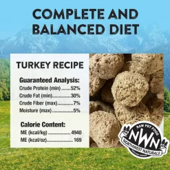Northwest Naturals Freeze-Dried Nuggets Turkey Recipe Raw Diets for Dogs