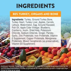 Northwest Naturals Freeze-Dried Nuggets Turkey Recipe Raw Diets for Dogs