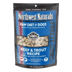 Northwest Naturals Freeze-Dried Nuggets Beef & Trout Recipe Raw Diets for Dogs