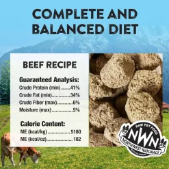 Northwest Naturals Freeze-Dried Nuggets Beef Recipe Raw Diets for Dogs