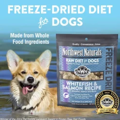Northwest Naturals Freeze-Dried Nuggets Whitefish & Salmon Recipe Raw Diets for Dogs