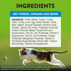 Northwest Naturals Freeze-Dried Turkey Recipe Raw Diets for Cats (11 oz)