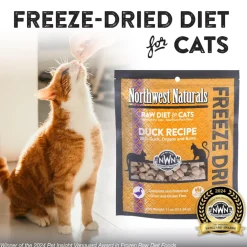 Northwest Naturals Freeze-Dried Duck Recipe Raw Diets for Cats (11 oz)
