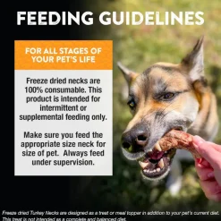 Northwest Naturals Freeze-Dried Turkey Necks Treats for Dogs & Cats (6 oz)