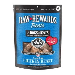 Northwest Naturals Freeze-Dried Chicken Hearts Treats for Dogs & Cats
