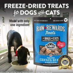Northwest Naturals Freeze-Dried Chicken Hearts Treats for Dogs & Cats