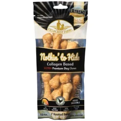 Nothin' to Hide Knotted Bone Chicken Treats For Dog Ultra 3 Inch