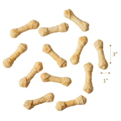 Nothin' to Hide Knotted Bone Chicken Treats For Dog Ultra 3 Inch