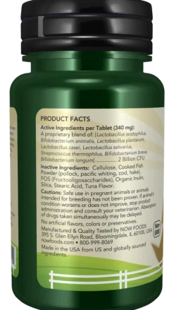 NOW Pets GI Support Dog & Cat Supplement, 90 ct