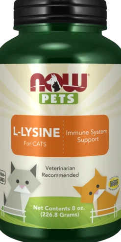 NOW Pets L-Lysine for Cats 8 oz. Powder