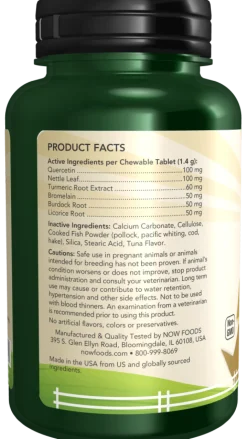 NOW Pets Pet Allergy 75 Chewable Tablets
