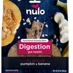 Nulo Functional Granola Bar Digestion Gut Health Dog Treats Pumpkin & Banana, 10-oz