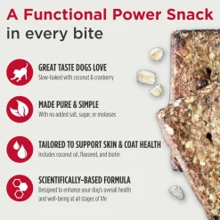 Nulo Functional Granola Bar Digestion Gut Health Dog Treats Pumpkin & Banana, 10-oz