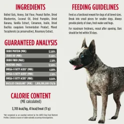 Nulo Functional Granola Bar Digestion Gut Health Dog Treats Pumpkin & Banana, 10-oz