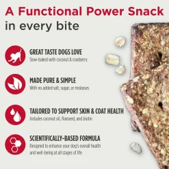 Nulo Functional Granola Bar Immunity Daily Defense Dog Treats Blueberry & Mango, 10-oz