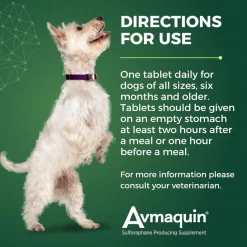 Nutramax Avmaquin Sulforaphane Producing Supplement for Dogs (45 tablets)