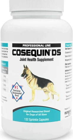 Nutramax Cosequin DS Joint Health Supplement for Dogs - With Glucosamine and Chondroitin, 132 Capsules