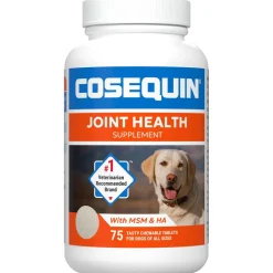 Nutramax Cosequin Maximum Strength Joint Health Supplement for Dogs - With Glucosamine, Chondroitin, MSM, and Hyaluronic Acid