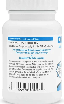 Nutramax Cosequin Regular Strength Joint Health Supplement for Cats and Small Dogs, With Glucosamine and Chondroitin, 132 Capsules