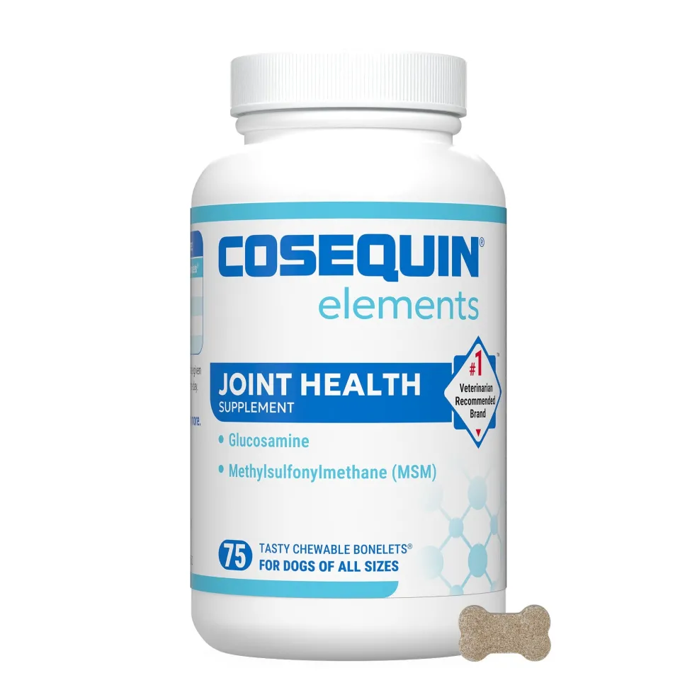Nutramax Cosequin Standard Strength Joint Health Supplement for Dogs, With Glucosamine and MSM, 75 Chewable Tablets