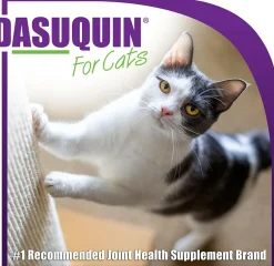 Nutramax Dasuquin Joint Health Supplement for Cats - With Glucosamine, Chondroitin, ASU, Boswellia Serrata Extract, Green Tea Extract, Omega-3’s, 84 Soft Chews