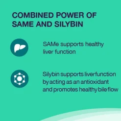 Nutramax Denamarin Liver Health Supplement for Dogs of All Sizes, With S-Adenosylmethionine (SAMe) and Silybin