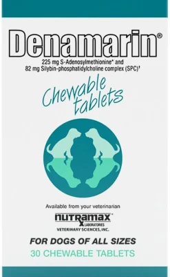Nutramax Denamarin Liver Health Supplement for Dogs of All Sizes, With S-Adenosylmethionine (SAMe) and Silybin