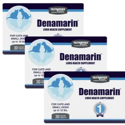 Nutramax Denamarin Liver Health Supplement for Small Dogs and Cats - With S-Adenosylmethionine (SAMe) and Silybin