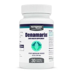 Nutramax Denamarin Liver Health Supplement for Medium Dogs - With S-Adenosylmethionine (SAMe) and Silybin