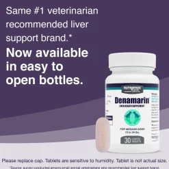 Nutramax Denamarin Liver Health Supplement for Medium Dogs - With S-Adenosylmethionine (SAMe) and Silybin