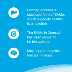 Nutramax Denosyl Liver and Brain Health Supplement for Medium Dogs, With S-Adenosylmethionine (SAMe)