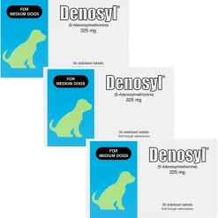 Nutramax Denosyl Liver and Brain Health Supplement for Medium Dogs, With S-Adenosylmethionine (SAMe)