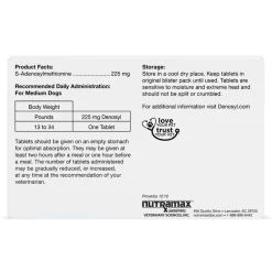 Nutramax Denosyl Liver and Brain Health Supplement for Medium Dogs, With S-Adenosylmethionine (SAMe)