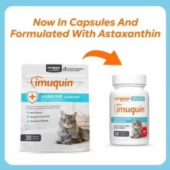 Nutramax Imuquin Immune Health Supplement for Cats, 30 Sprinkle Capsules