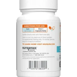 Nutramax Imuquin Immune Health Supplement for Cats, 30 Sprinkle Capsules