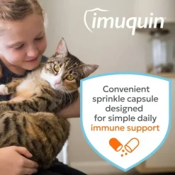 Nutramax Imuquin Immune Health Supplement for Cats, 30 Sprinkle Capsules