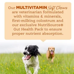 NutriSource AmpliFull Multivitamin Soft Chews Dogs Supplement, Turkey Flavor, 70-count